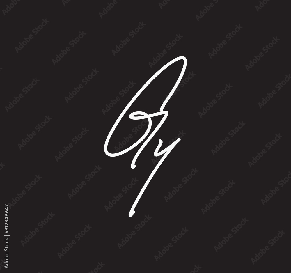 Couple Cursive Letters Initial Signature Handwriting Calligraphy Couple Cursive Letters Initial Signature Handwriting Calligraphy