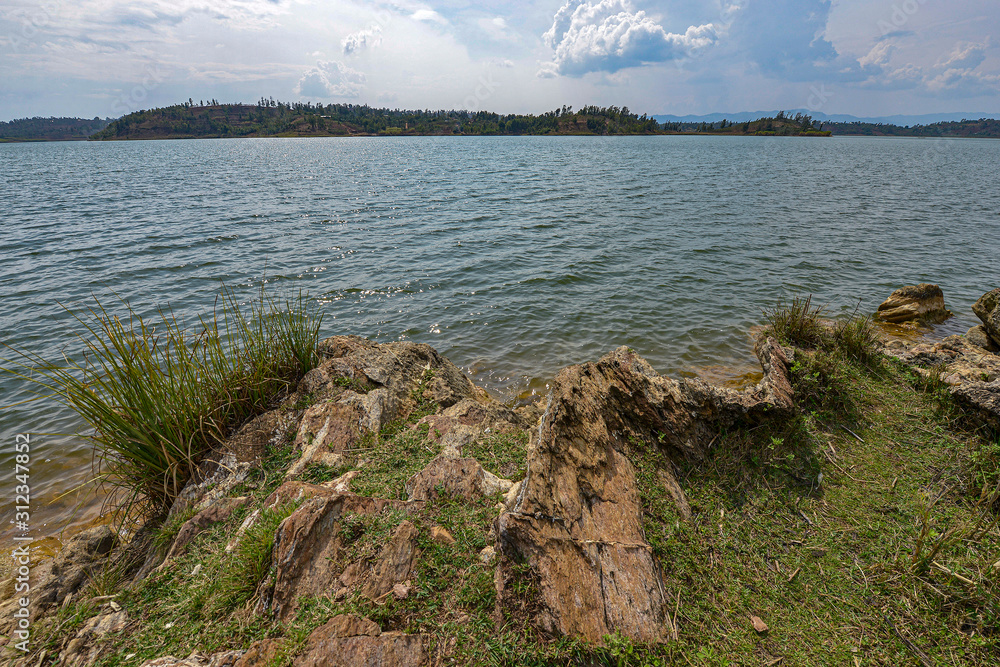 Kivu lake in Rwanda. Kivu lake in Rwanda.