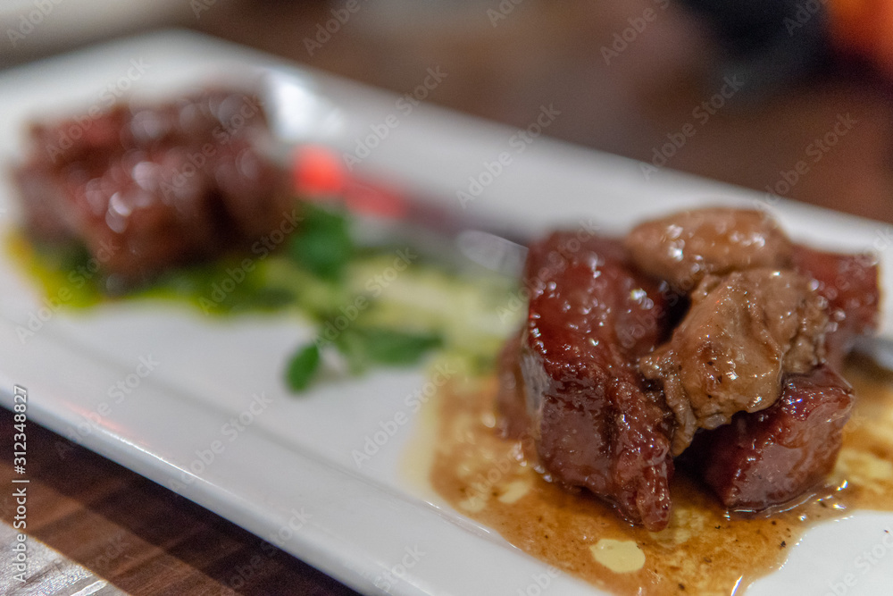 Sauteed Angus Beef with Foie Gras Sauteed Angus Beef with Foie Gras