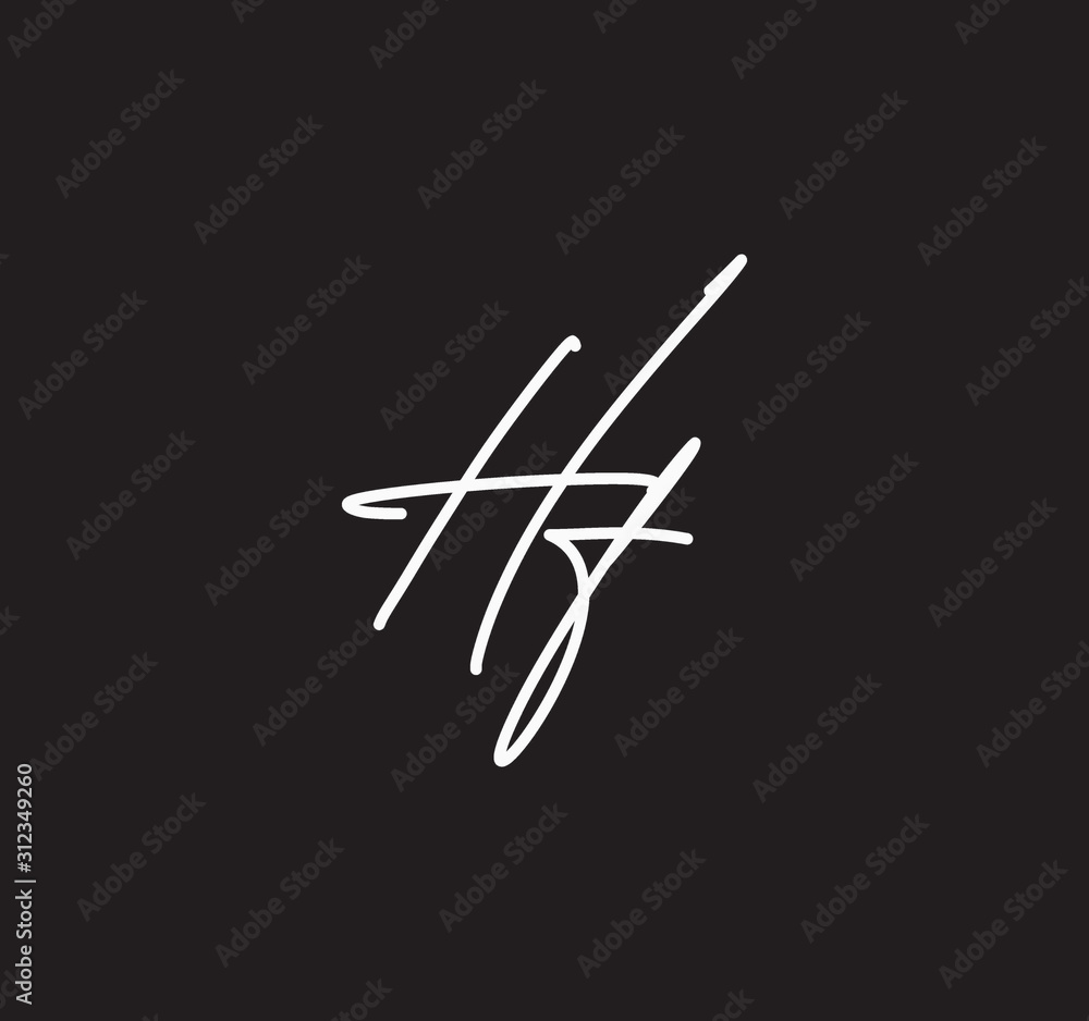 Couple Cursive Letters Initial Signature Handwriting Calligraphy Couple Cursive Letters Initial Signature Handwriting Calligraphy