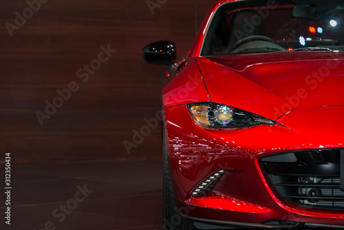 Ταπετσαρία Bangkok, Thailand - November 28, 2018 : Mazda MX-5 car on display in big event c