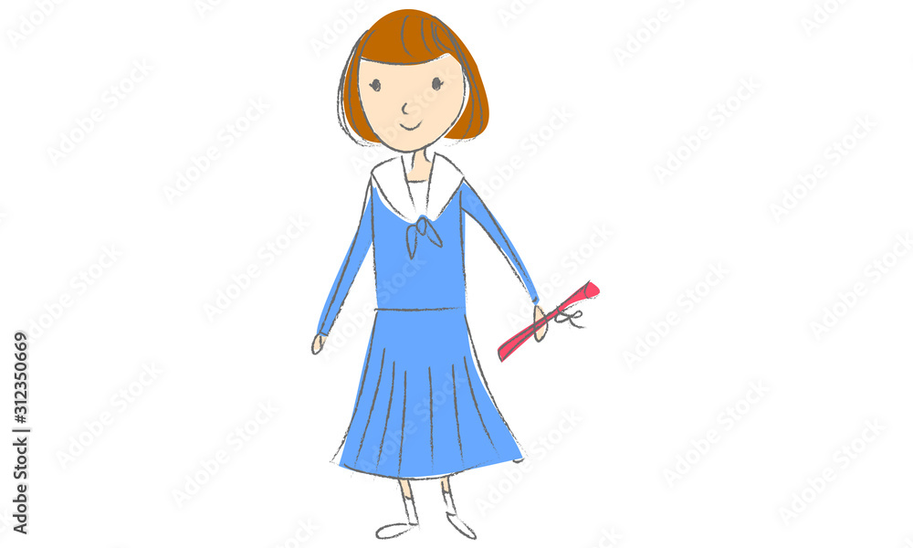 卒業式の女の子パターン 卒業式の女の子パターン
