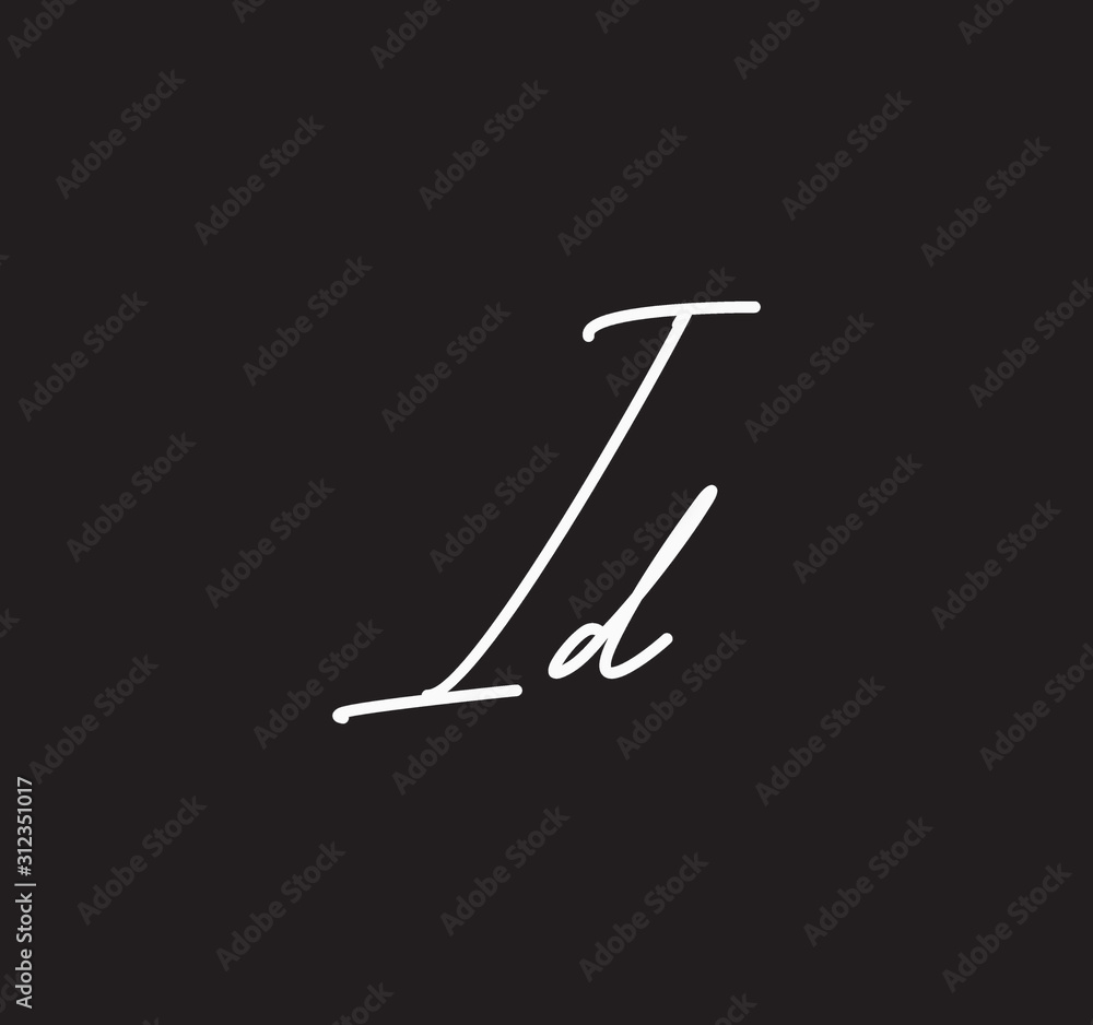 Couple Cursive Letters Initial Signature Handwriting Calligraphy Couple Cursive Letters Initial Signature Handwriting Calligraphy