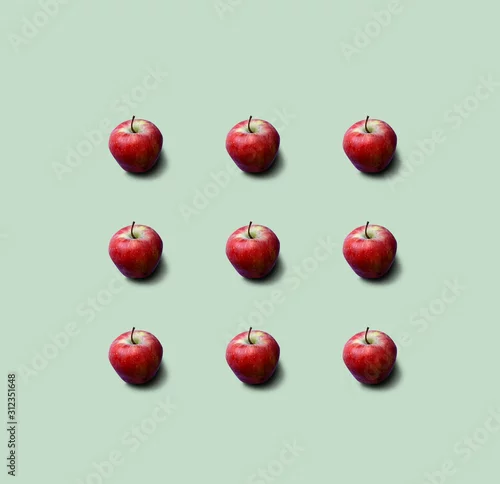 Obraz Apples pattern on background. Fresh. Nature.	