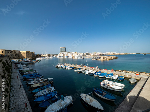 old town of Gallipoli with fort, ramparts and harbor, Gallipoli, Lecce province, Salento peninsula, Puglia, Italy photo