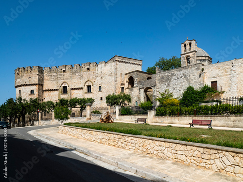 Tableau sur toile Castello Dentice di Frasso di Carovigno, Carovigno, Brindisi Region, Puglia, Ita
