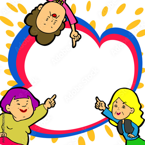 大阪のおばちゃん指さしフレーム