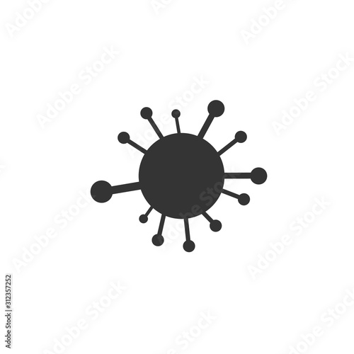 bacteria virus icon vector illustration for graphic design and websites