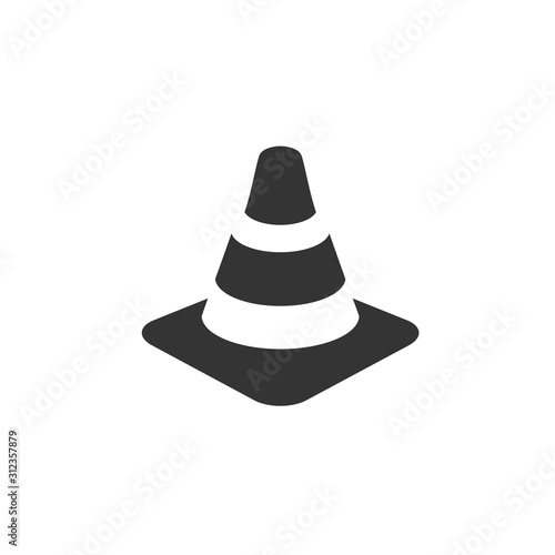traffic cone icon vector illustration for graphic design and websites
