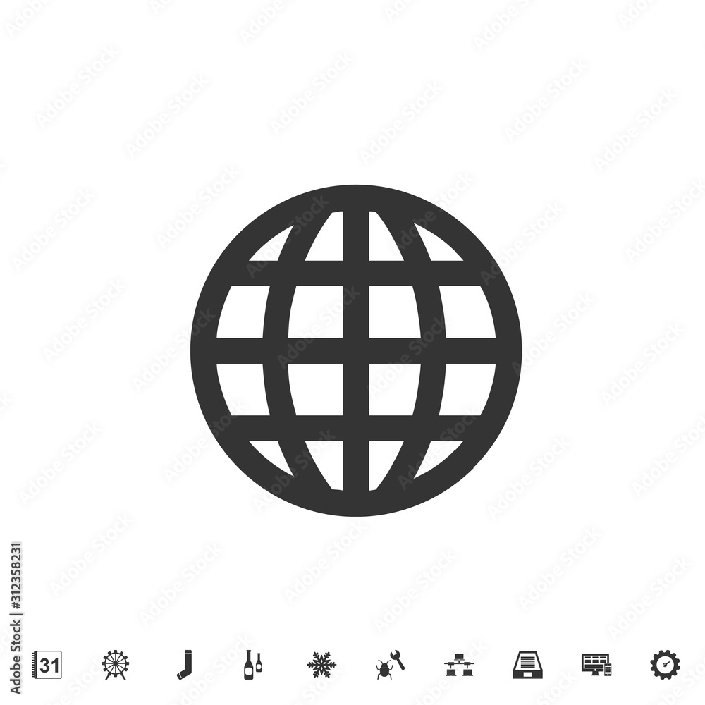 globe world icon vector illustration for graphic design and websites globe world icon vector illustration for graphic design and websites