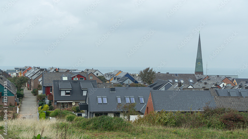 Fototapeta premium Helgoland, Hafen, Panorama, Port