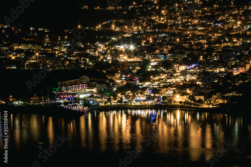 Cityscape of Kalkan at Night © Scottiebumich