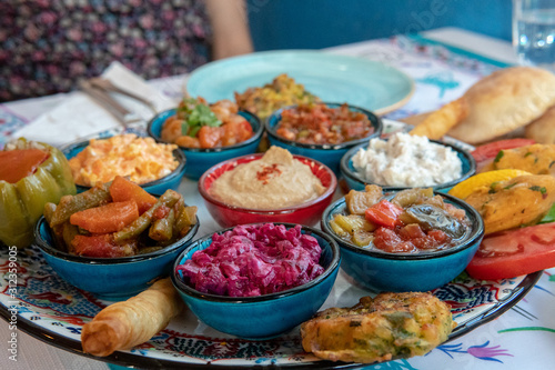 Turkish Cuisine Mezze Plate