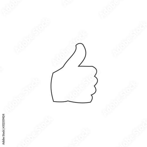 thumbs up icon vector illustration for graphic design and websites