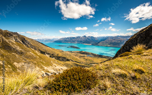Obraz na plátně Lord of the Rings filming location, landscape panorama of Glenorchy