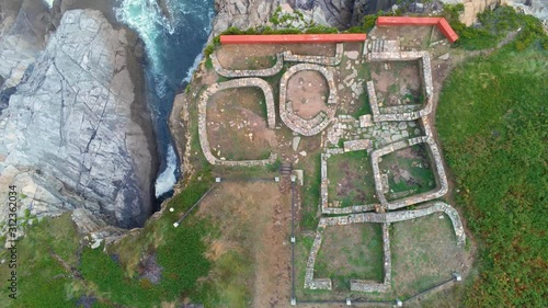 Remains of a celtic construction in Fazouro, Lugo, Spain photo