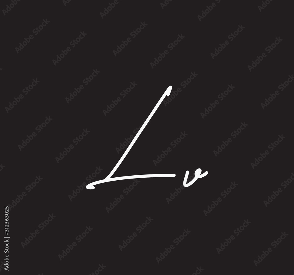 Couple Cursive Letters Initial Signature Handwriting Calligraphy Couple Cursive Letters Initial Signature Handwriting Calligraphy