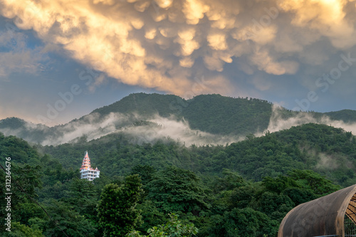 Sunset Landscape Mountain Rishikesh