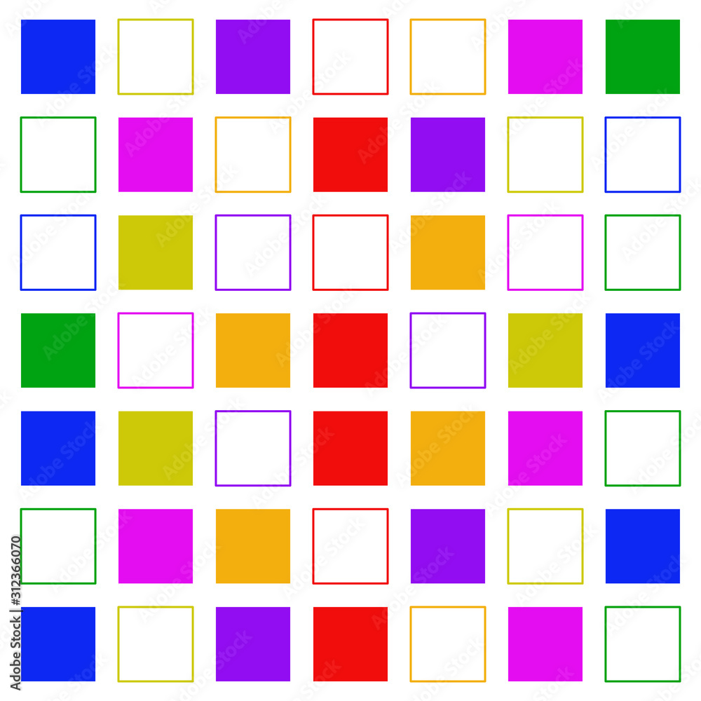 Colorful Squares Background. Design Patterning