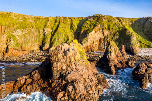 Dramatic coastal landscape at Bloody Foreland, Donegal, Ireland photo