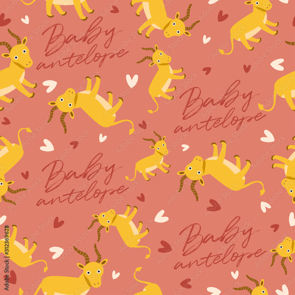 Big set of young animal seamless pattern : Vector Illustration Big set of young animal seamless pattern : Vector Illustration