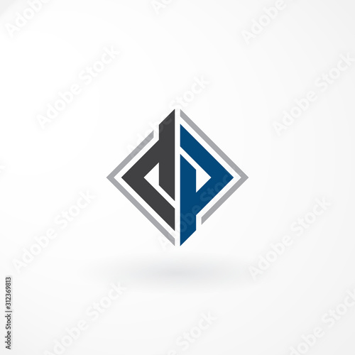 Lettermark Design is Combination Letter d and p with Line Diamond Free Download Lettermark Design is Combination Letter d and p with Line Diamond - GFXLoad