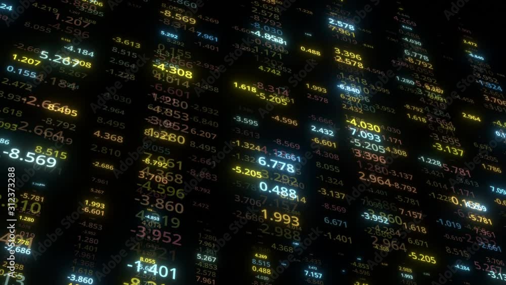 falling digital data background numbers falling digital data background numbers