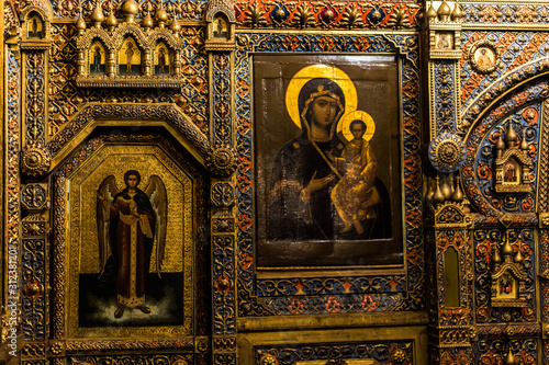 Moscow, Russia: Pokrovsky  Cathedral (St. Basil's Cathedral) in Moscow on Red Square, interior decoration