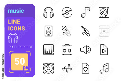 Collection of various equipment to reproduce music