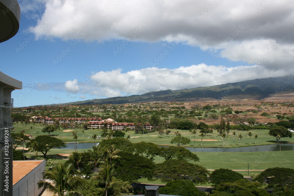 Panoramic view of Maui Hawaii