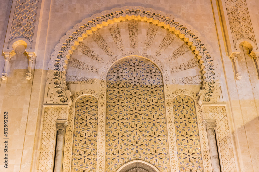 Hassan II Mosque is a mosque in Casablanca, Morocco. It is the largest mosque in Africa and the 3rd largest in the world. Its minaret is the world's second highest minaret at 210 meters. Construction 