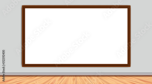 Room with whiteboard on the wall