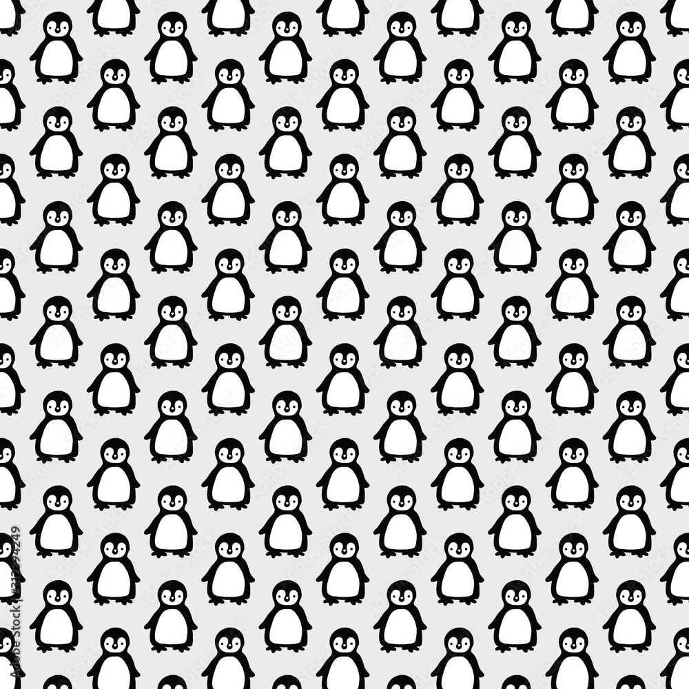 vector pinguine seamless pattern
