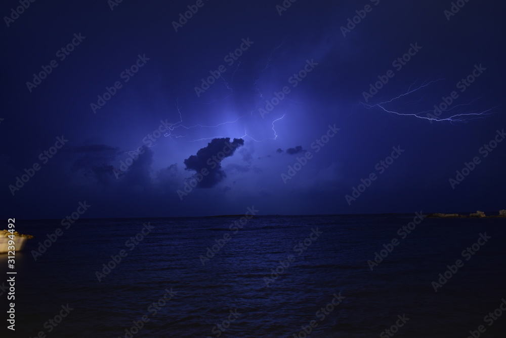 storm over the sea storm over the sea