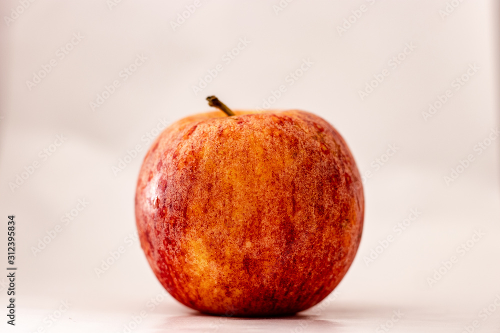 Red fresh apple isolated on white background Red fresh apple isolated on white background