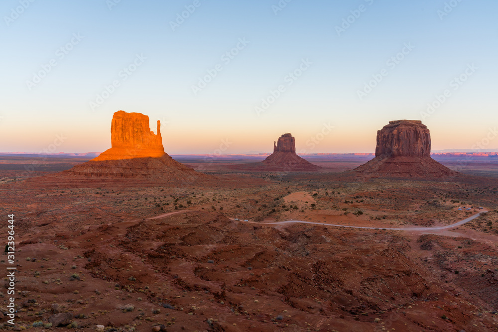 Amazing view of Monument valley.
