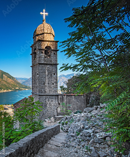 Nice medieval chapel on the hill at Kotor