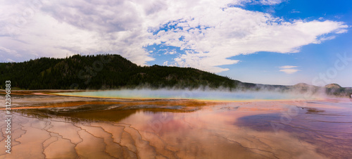 Amazing view of the grand prismatic spring, Yellowstone