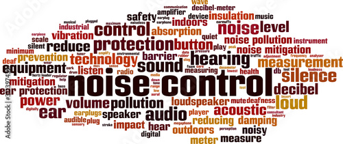 Noise control word cloud
