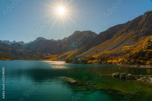 Fall colors in Lake Sabrina  California