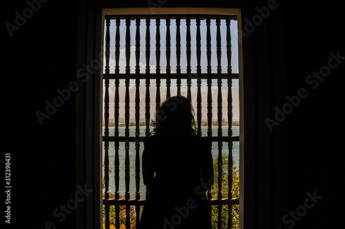 Silhouetted Woman 