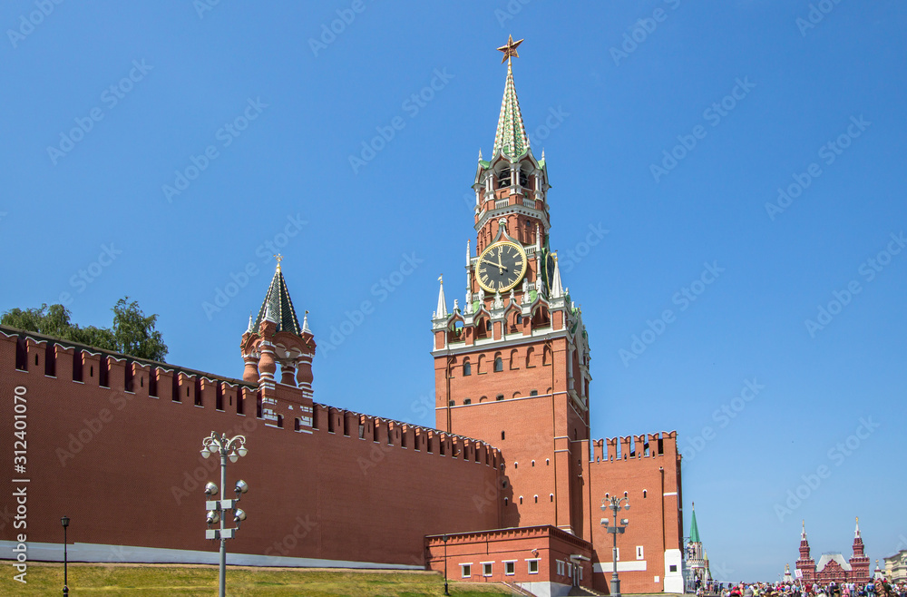 Savior Tower at the Red Square in Moscow Savior Tower at the Red Square in Moscow