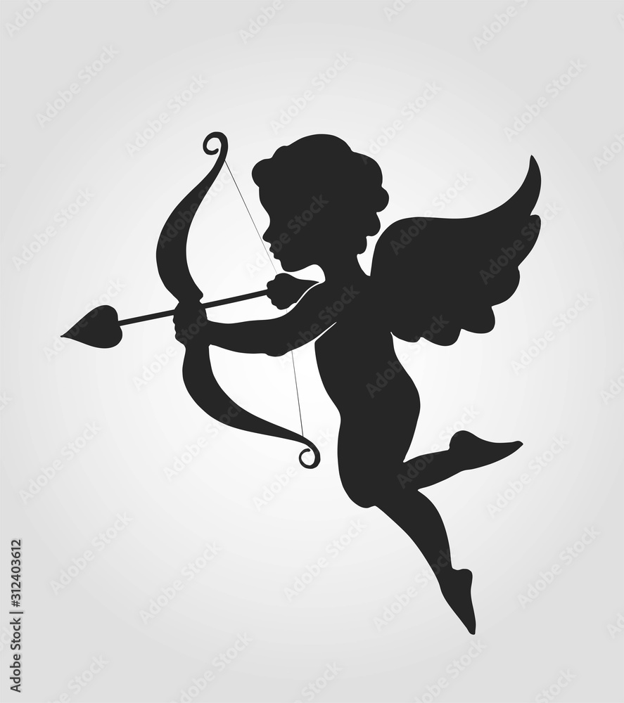Cupid Bow - Free valentines day icons, arco cupido