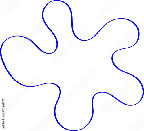 Ink blot, vector abstract illustration. Puzzle for web saver template.