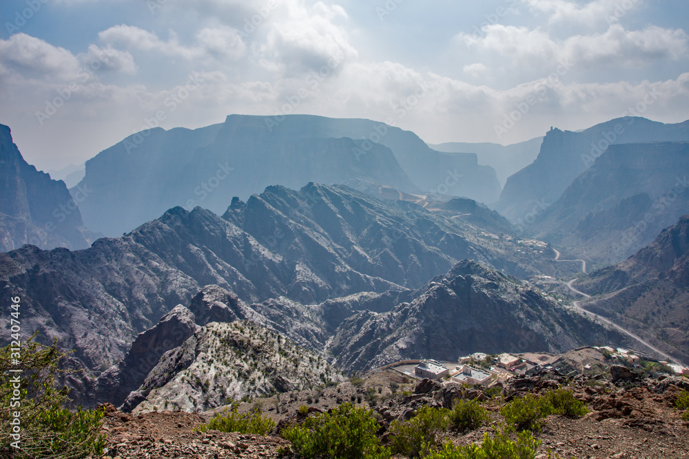 Naklejka premium Berglandschaft im Oman