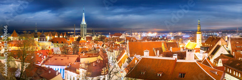 Panorama of medieval Tallinn