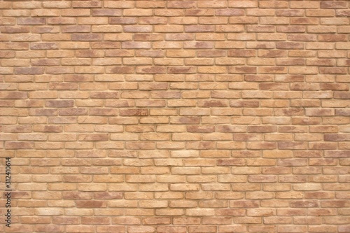 Obraz na płótnie Most of the brick wall in a retro style of light brown color. w salonie