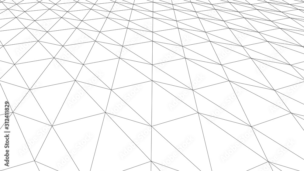 Vector perspective grid. Detailed lines on white background. Vector perspective grid. Detailed lines on white background.