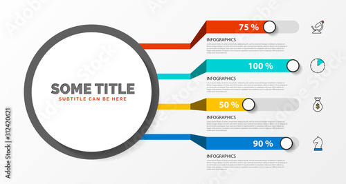 Infographic design template. Creative concept with 4 steps