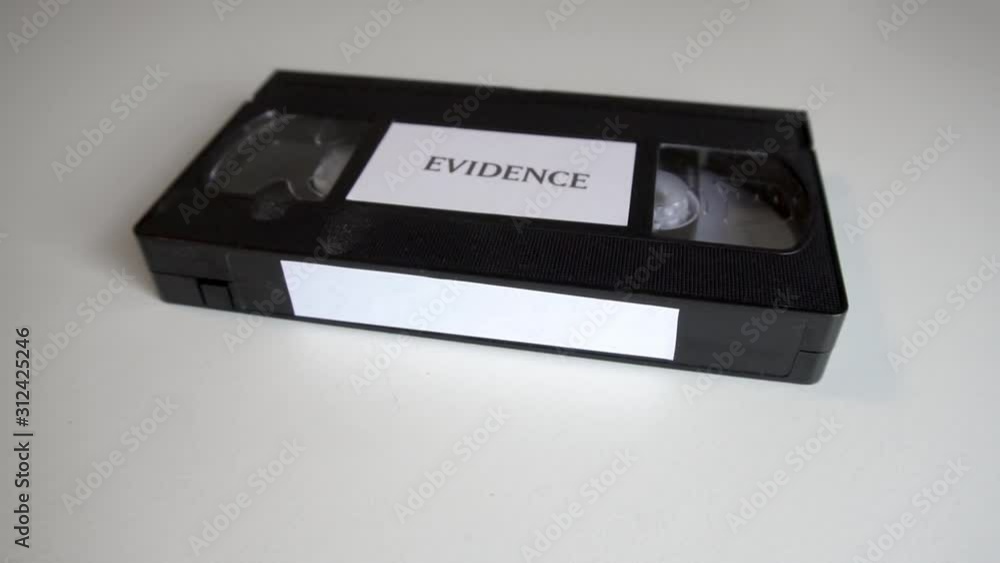 VHS Tape Labeled Evidence Zoom VHS Tape Labeled Evidence Zoom